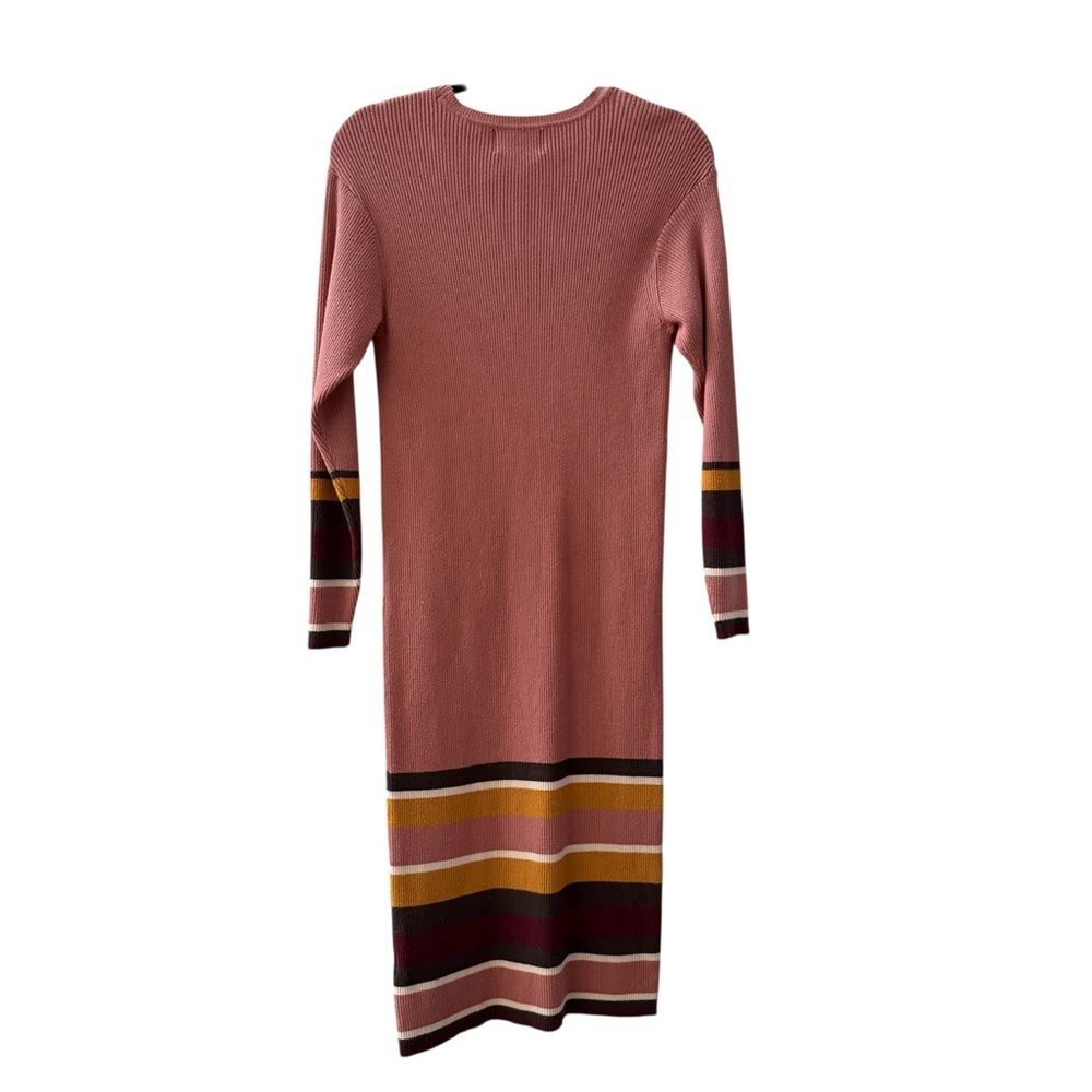Anthropologie Saturday Sunday Parvati Sweater Midi Dress Link Stripe Size XS - Picture 3 of 7